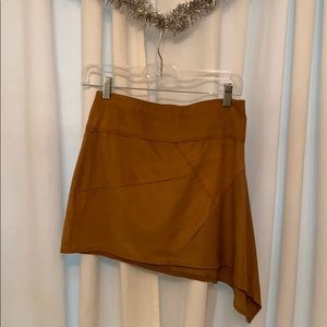 Brown Free people mini suede skirt